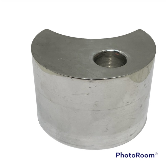 Vintage Nambe Studios Crescent Moon Candleholder 6119 Neil Cohen 1998 - Picture 2 of 6